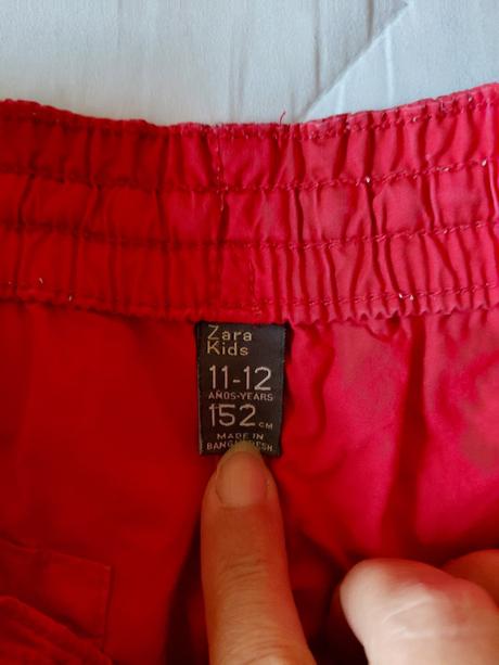 Kraťasy zara vel 11-12r červené, zara,152