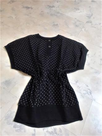 Bodkované bavlnené tričko, l