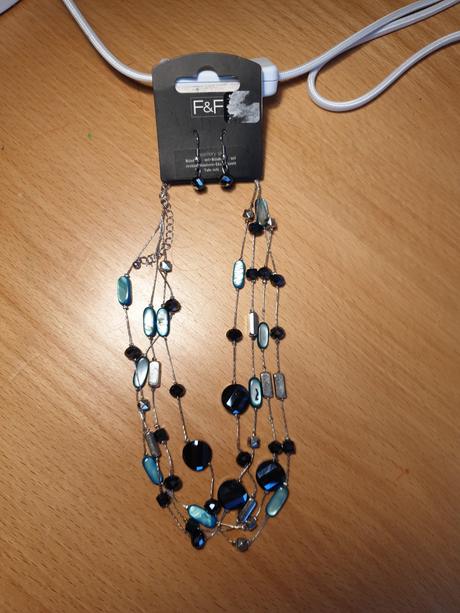 Tyrkysove satenove saty michell+set nausnice+nahrd, 46