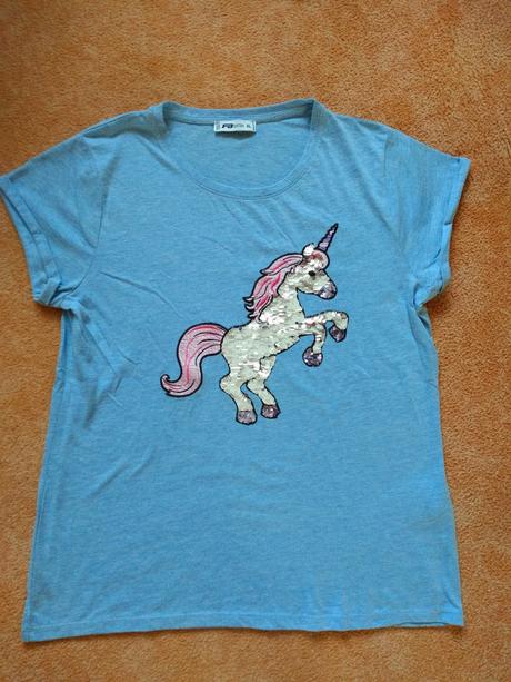 Flitrové tričko s jednorožcom (inz.č.30), xl