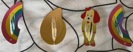 Mašličky so štipcami + sponky - pukačky - 8ks + 1,