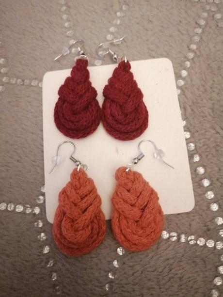 Nausnice loopky macrame, 