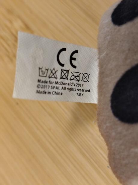 Zberateľský plyšák kocka dice, mcdonald's, 10 cm, 