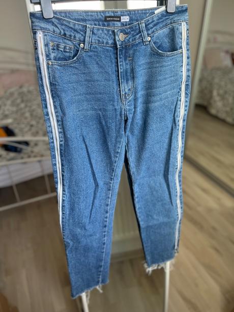 Sinsay modre boyfriend slim jeans džinsy rifle, sinsay,m