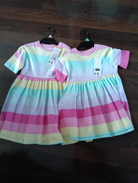 Farebné letné šatky veľkosť 98a116, f&f,116