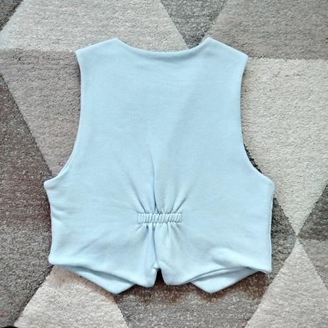 Krásna nebíčkovo modrá vesta blueberry, 140