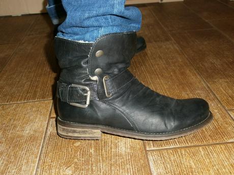 Teplučké kotníkové čižmy z pravej kože buffalo, 39