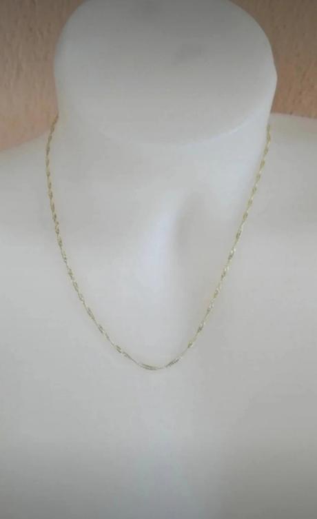 Pozlátená retiazka, dĺžka 44,5 cm, 