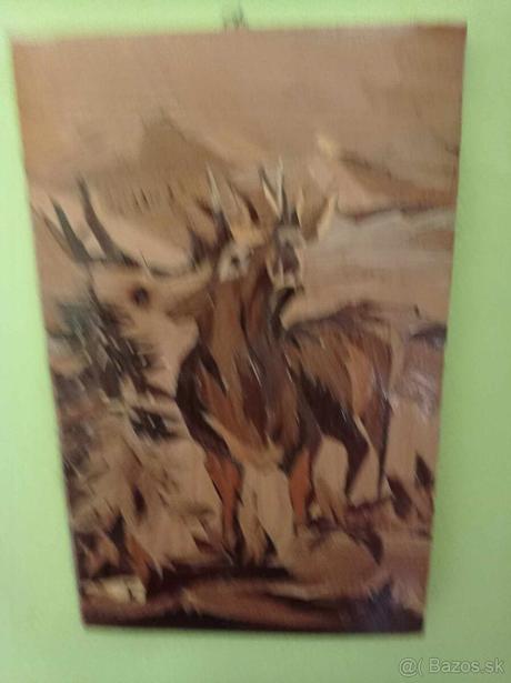 Drevená obrazy "poľovnicke motivy", 