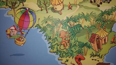 Mapa sveta obraz do detskej,