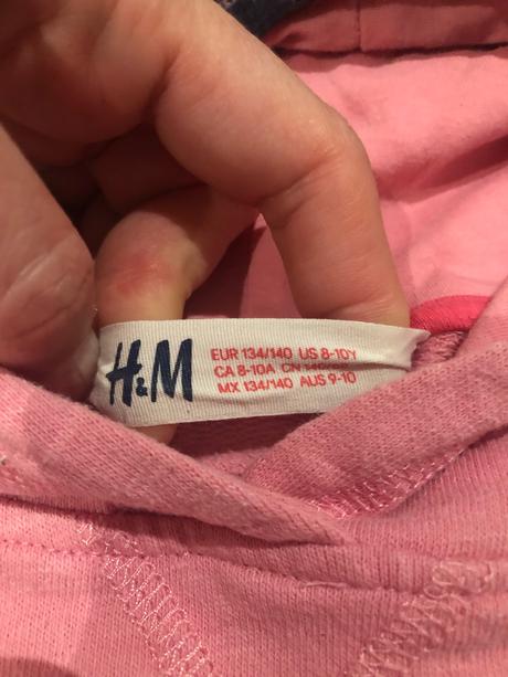 Teplakove šaty, h&m,134