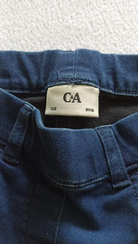 Riflové nohavice c&a veľ.128, c&a,128