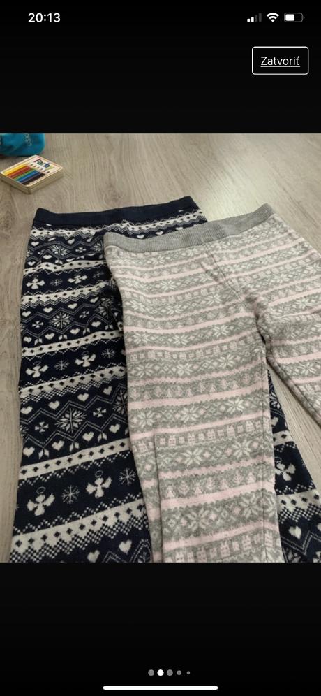 Teplé legíny zimný vzor, pepperts,140