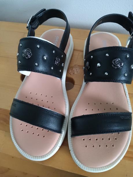 Nové kožené sandálky za polovicu v.d.20cm,geox, geox,33