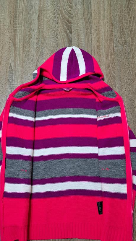 Farebný sveter s kapucňou, lewro,164