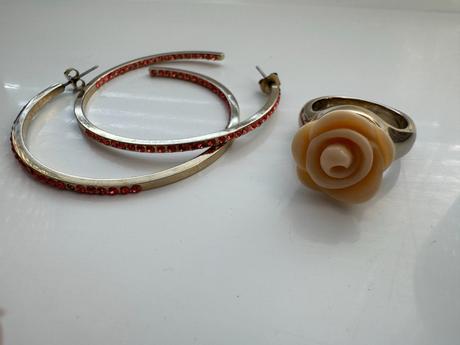 Dyrberg/kern - náušnice a prsteň, 