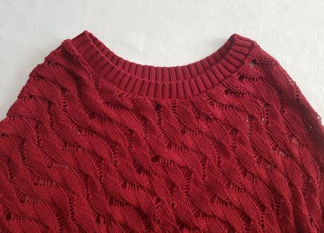 Damske pletene ponco / pelerina,