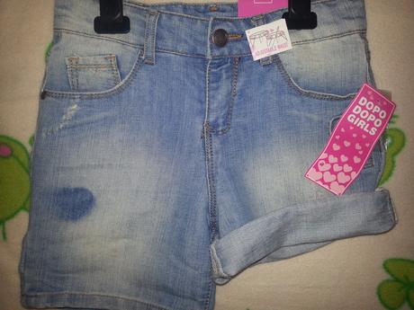 Trendy riflové šortky, dopodopo,128