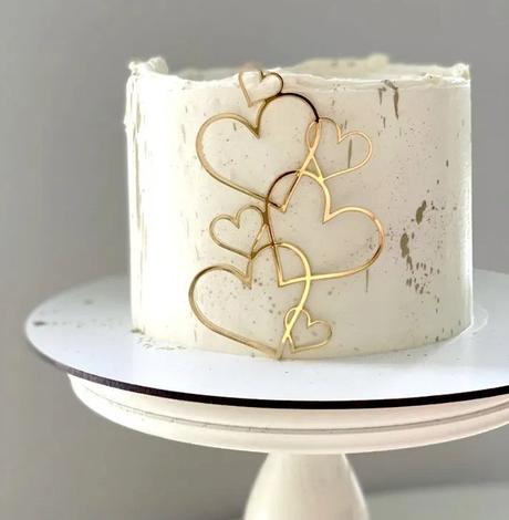 Tortový zápich srdiečka - skladom, tz-246,