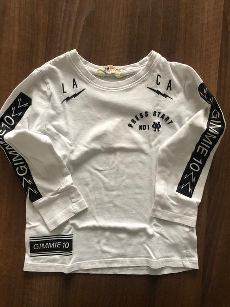 Tričko h&m biele, h&m,104