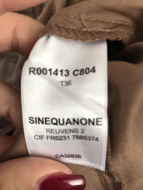 Hnedé elegantné šaty sinequanone, s