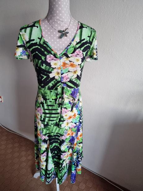 Farebné elastické šaty 36, 36