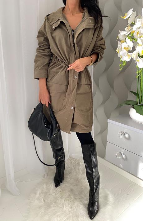 Calvin klein - olivová parka, calvin klein,m