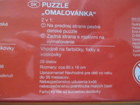 Puzzle omalovánka stavba a zvieratá, 