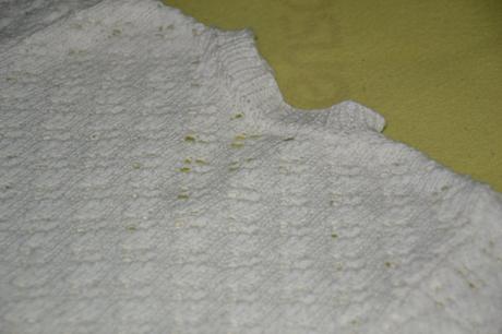 Nenoseny dierkovany pulover s kratkym rukavom 2-4r, 98