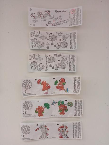 Kinder papieriky,