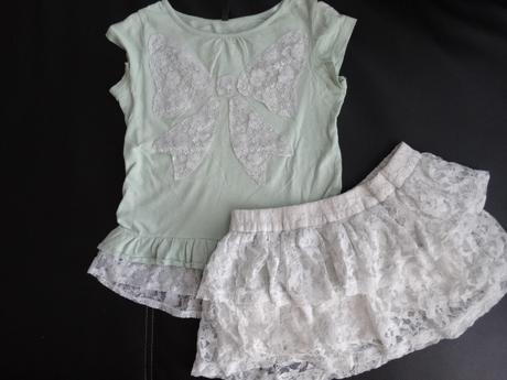 Tričko+sukňa, benetton,122