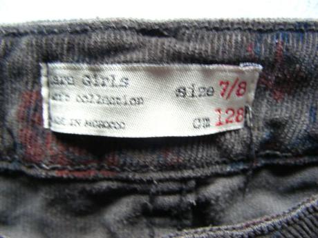 Nohavice zn. zara girls - 122/128, zara,122