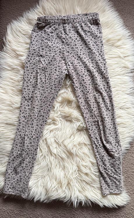 Leginy h&m leopardí vzor vel 140, h&m,140