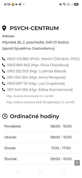 Detský psychológ Košice
