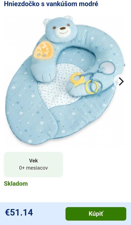 Hracia podložka s opierkou pre bábätko 0m+, 