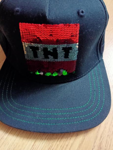 Šiltovka s flitrami - minecraft , veľ. 7-10 rokov, primark