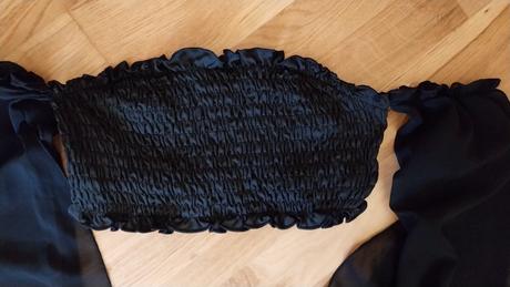 Šifónová čierna sukňa, m