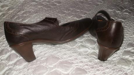 Hnedé kožene topánky, 39