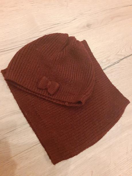 Pleteny set čiapka + nakrčnik 110-128, h&m,122