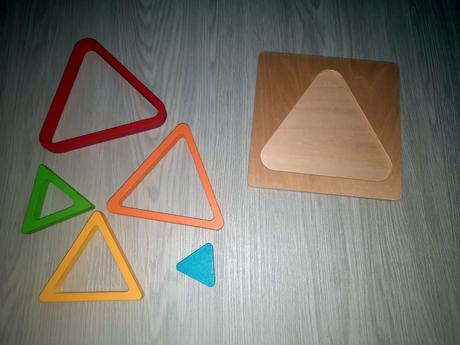 Montessori drevená skladačka, 