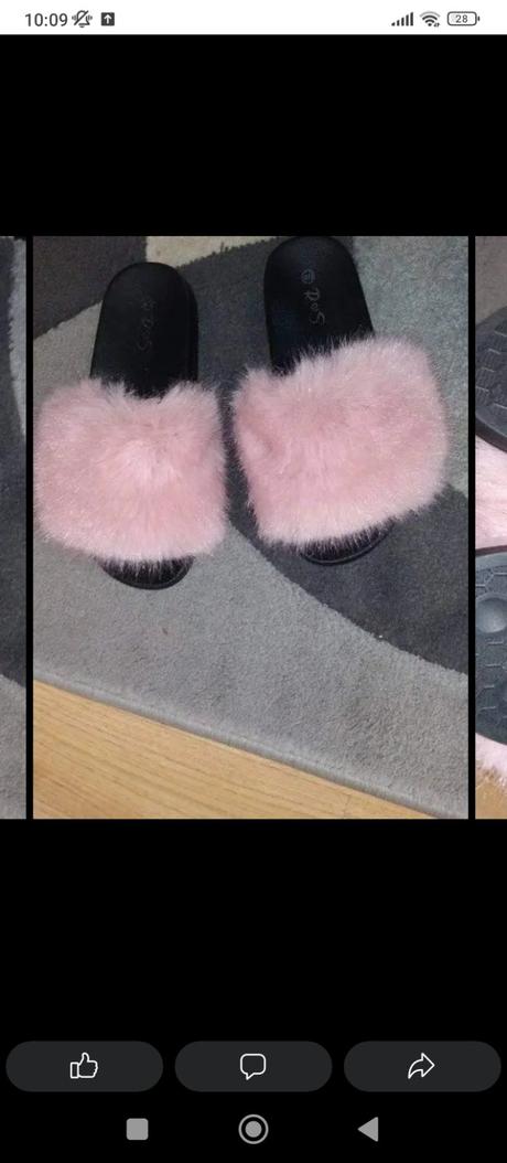 Dámske šľapky hunate, 40