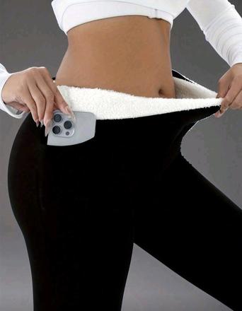 Dámske termo legíny s vysokým pásom, xl