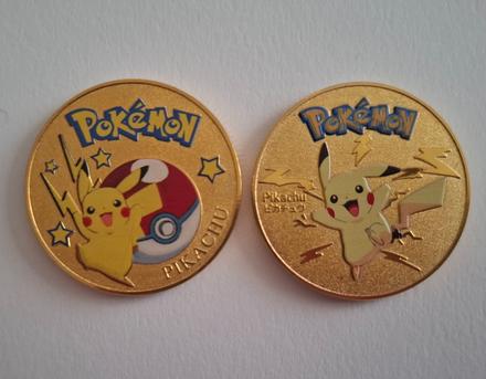 Pokémon mince kovové pikachu, 