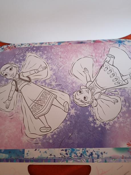 Omaľovánka ľadové kráľovstvo,