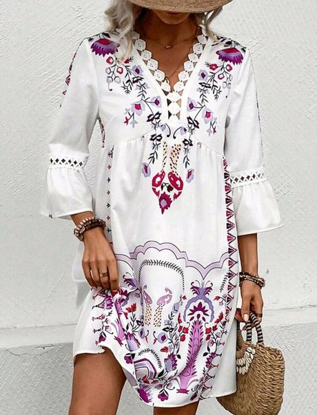 Šaty vzorované poštovné zdarma, l / m / s / xl