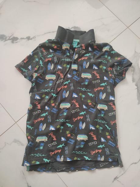 Chlapčenské tričko s golierom, pepco,134