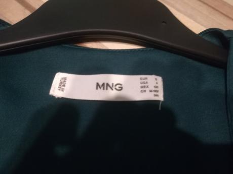 Smaragdova blúza - super cena, mango,36