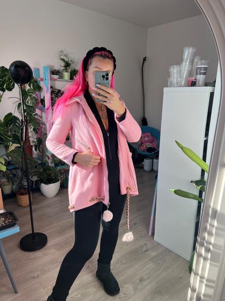 Ružový kabatik, xs