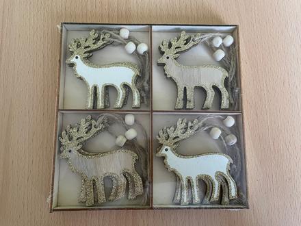 Vianočné dekorácie sobíci,