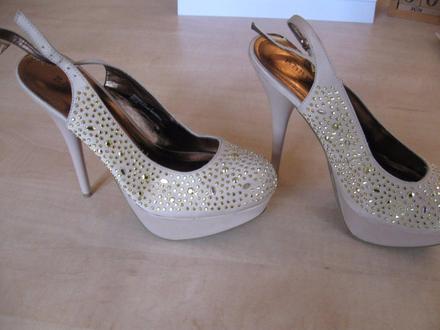 Dámske elegantné topánky na platforme, 13cm opätok, 37